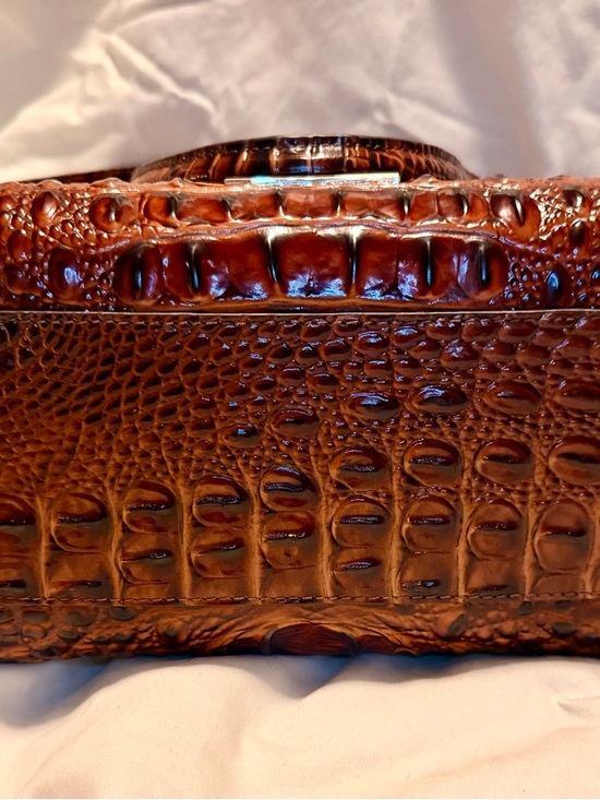 Brahmin Finley Satchel Melbourne Pecan & Ady Wallet - Picture 12 of 16